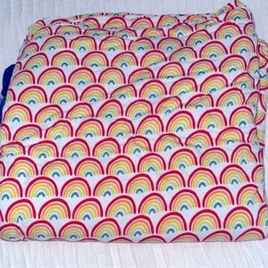 Little sleepies primary rainbow cloud blanket